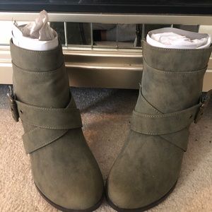 Booties Army Green